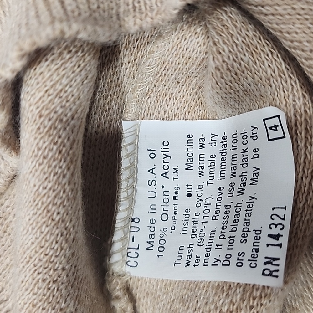 Puritan V neck Men's Knitted Beige Vest. Size XL. NWT - Picture 8 of 8